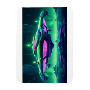 Cartoon Alien Spaceship Magnet