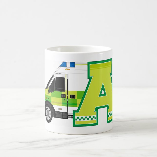 Cartoon Ambulance Coffee Mug (Center)