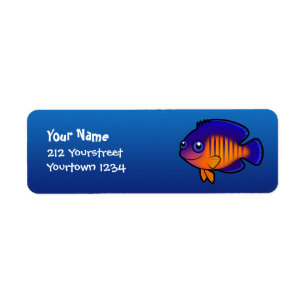 Cartoon Angelfish 1 Return Address Label