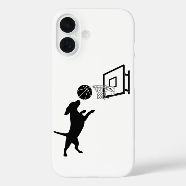 Cartoon Animal Basketball Case-Mate iPhone Case (Back)
