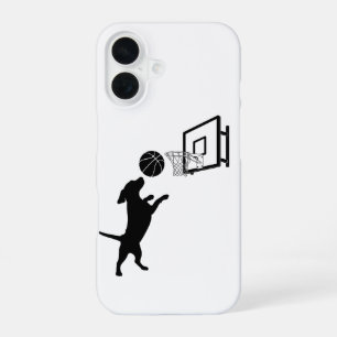 Cartoon Animal Basketball iPhone 16 Case