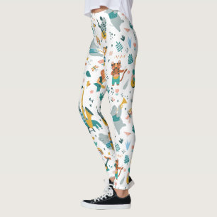 Cartoon Animals Band  Leggings