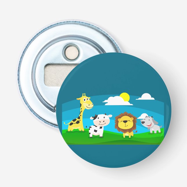 Cartoon animals    bottle opener (Front)