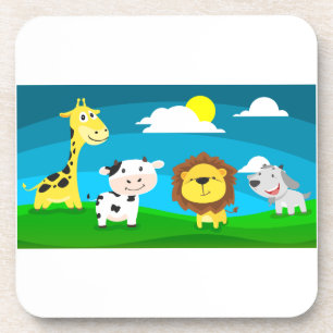 Cartoon animals   coaster