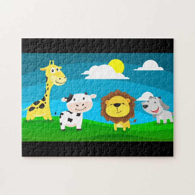 Cartoon animals    jigsaw puzzle (Horizontal)