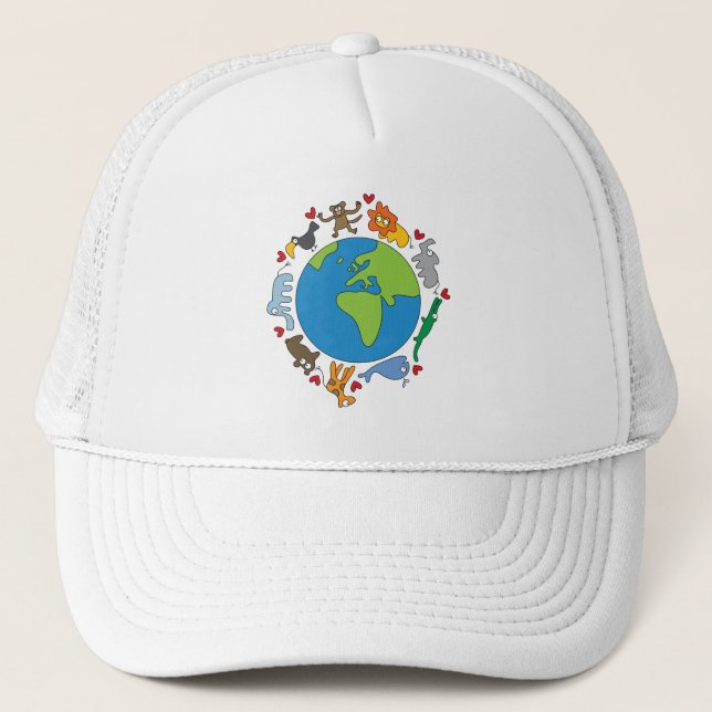 Cartoon Animals of the World Cap (Front)