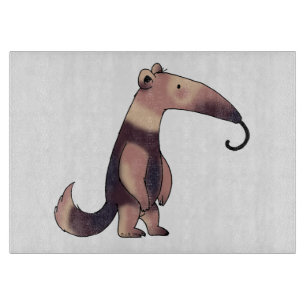 cartoon anteater cutting board