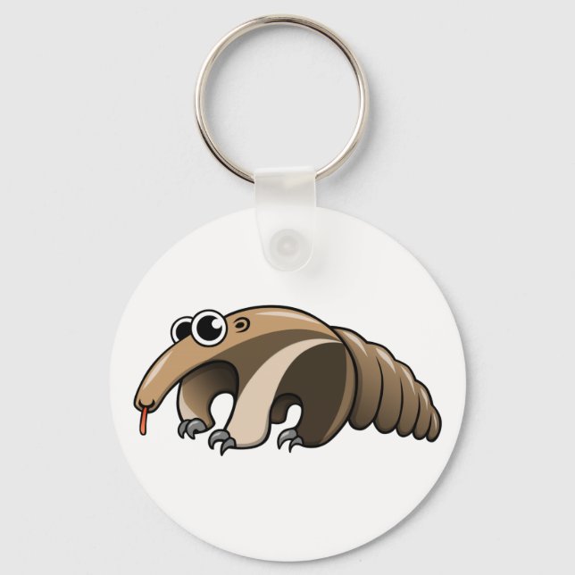 Cartoon Anteater Key Ring (Front)