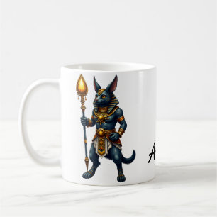 Cartoon Anubis – Egyptian God of the Afterlife  Coffee Mug