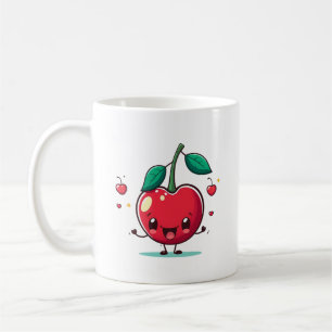 Cartoon Apple Illustration Cute Fruit Clipart Coffee Mug