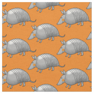 cartoon armadillo fabric