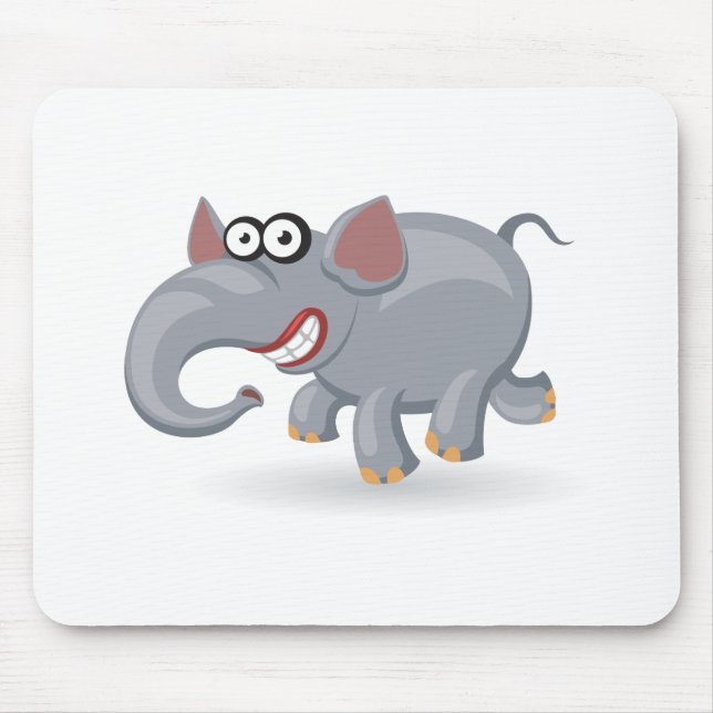 Cartoon baby Elephant Mouse Pad (Front)