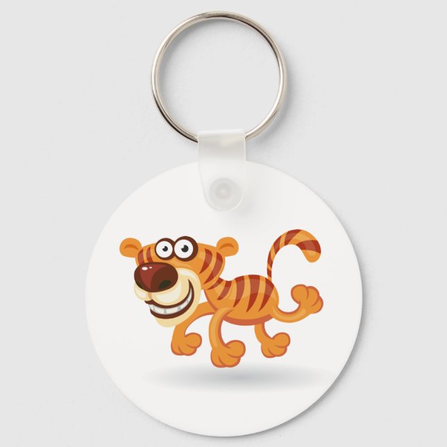 Cartoon baby tiger key ring (Front)