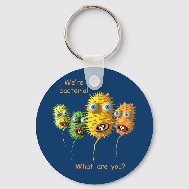 Cartoon Bacteria key chain (Front)