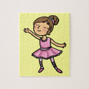 Cartoon Ballet Dancer Jigsaw Puzzle