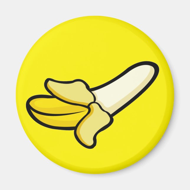 Cartoon Banana Fruit Magnet (Front)