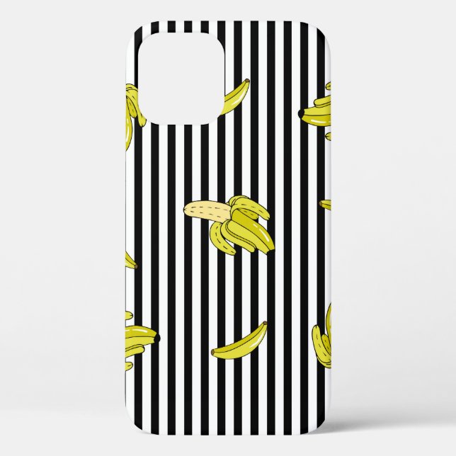 Cartoon banana patches: retro style. Case-Mate iPhone case (Back)