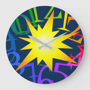 Cartoon Bang Large Clock