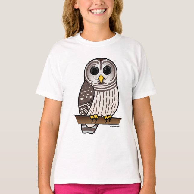 Cartoon Barred Owl T-Shirt (Front)