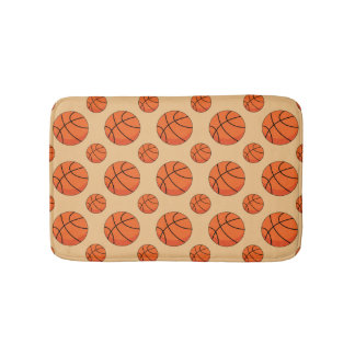 Cartoon Basketball Ball Bath Mat