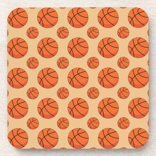 Cartoon Basketball Ball Coaster (Front)