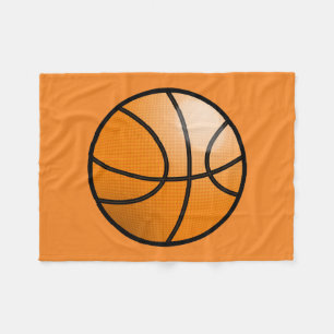 Cartoon Basketball Ball Fleece Blanket