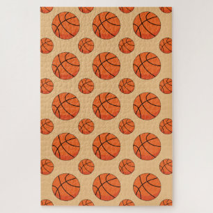 Cartoon Basketball Ball Jigsaw Puzzle