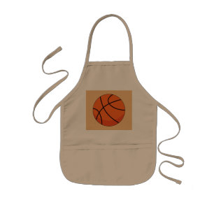 Cartoon Basketball Ball Kids Apron