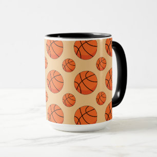 Cartoon Basketball Ball Mug