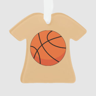 Cartoon Basketball Ball Ornament