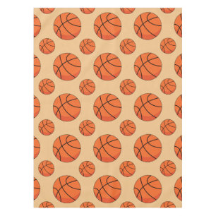 Cartoon Basketball Ball Tablecloth