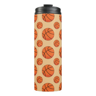 Cartoon Basketball Ball Thermal Tumbler