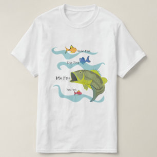 Cartoon Bass Fishing T-Shirt