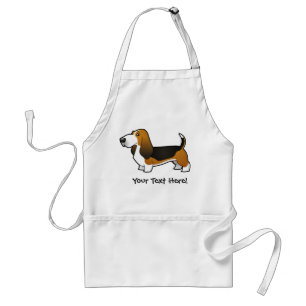 Cartoon Basset Hound Standard Apron