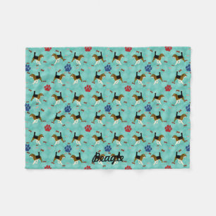 Cartoon Beagle Fleece Blanket