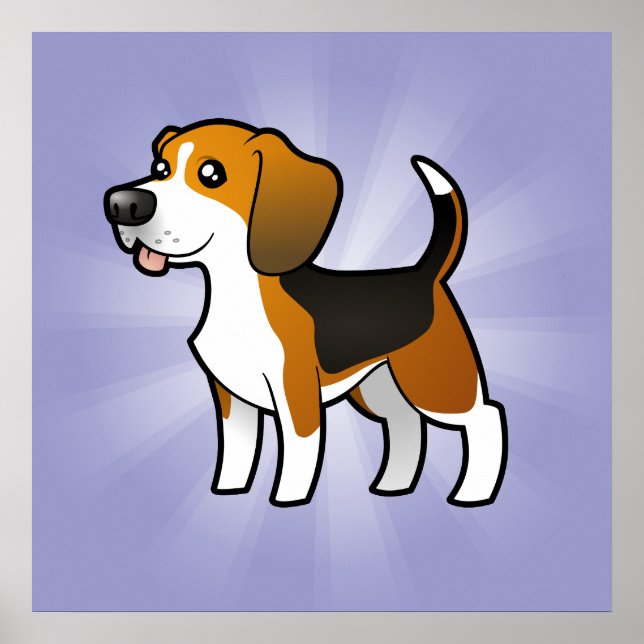 Cartoon Beagle Poster (Front)
