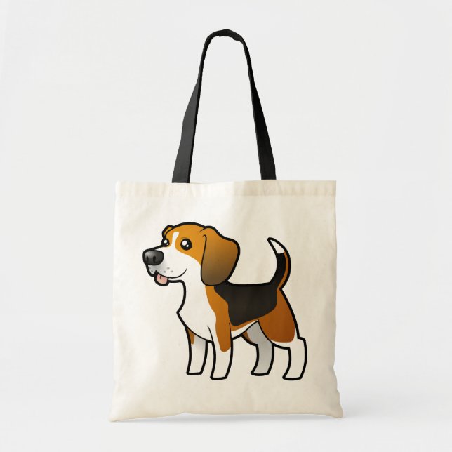 Cartoon Beagle Tote Bag (Front)