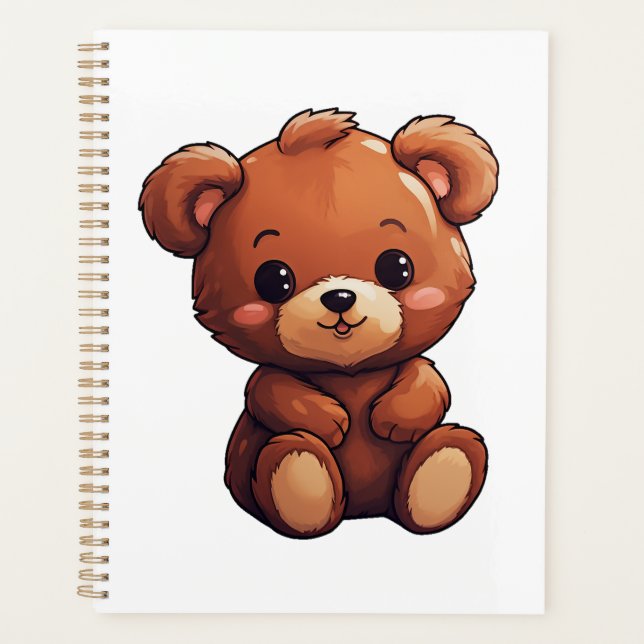 Cartoon bear illustration planner (Front)