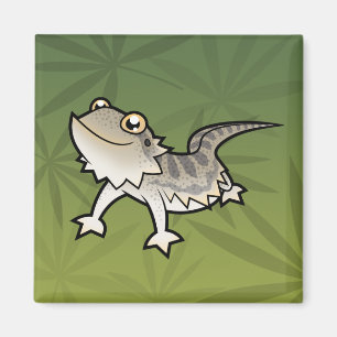 Cartoon Bearded Dragon / Rankin Dragon Magnet