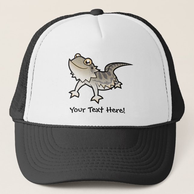 Cartoon Bearded Dragon / Rankin Dragon Trucker Hat (Front)