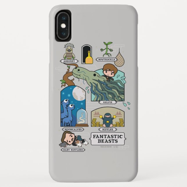Cartoon Beasts In Habitats Case-Mate iPhone Case (Back)