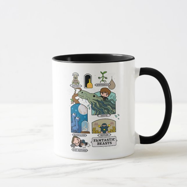 Cartoon Beasts In Habitats Mug (Right)