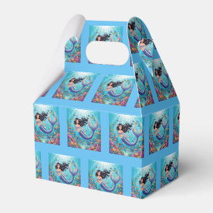 Cartoon Beautiful Mermaid under the Sea  Favour Box