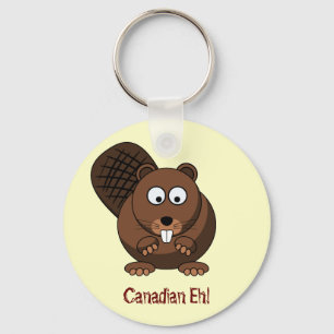 Cartoon Beaver Keychain