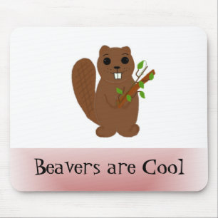 Cartoon Beaver Mouse Pad