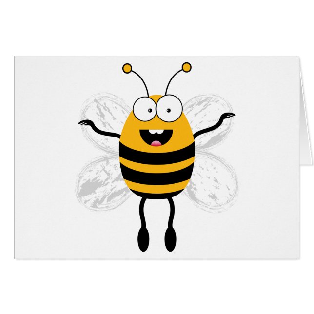 Cartoon Bee (Front Horizontal)