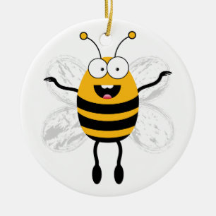 Cartoon Bee Ceramic Tree Decoration