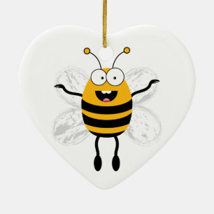 Cartoon Bee Ceramic Tree Decoration
