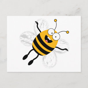 Cartoon Bee Postcard