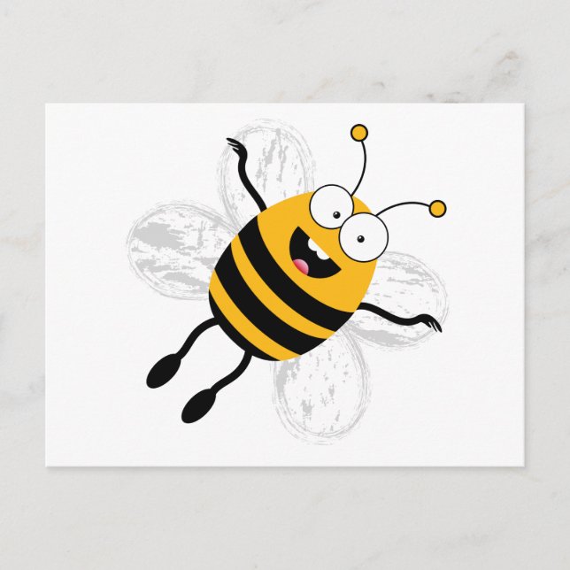 Cartoon Bee Postcard (Front)